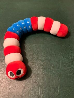 Bonkers Toy Slither.io Plush Red White Blue Flag 25" Worm /snake Bendy
Plush
